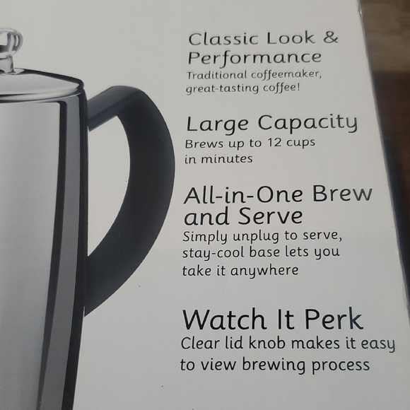 ✳️NIB 12 CUP PERCOLATOR - Picture 7 of 9